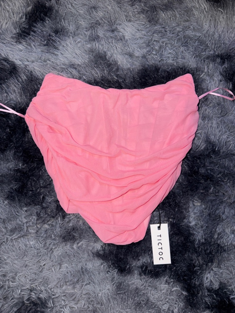 TicToc Pink Ruched Corset Top